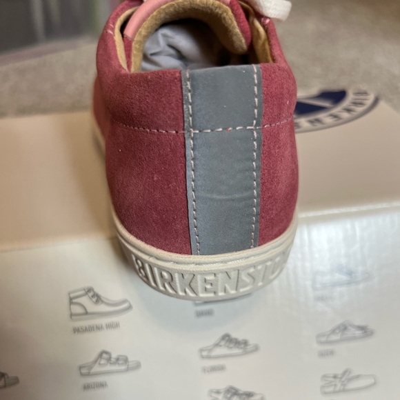 Birkenstock Kids ARRAN Berry Suede Sneakers size 1-1.5 - Picture 4 of 5